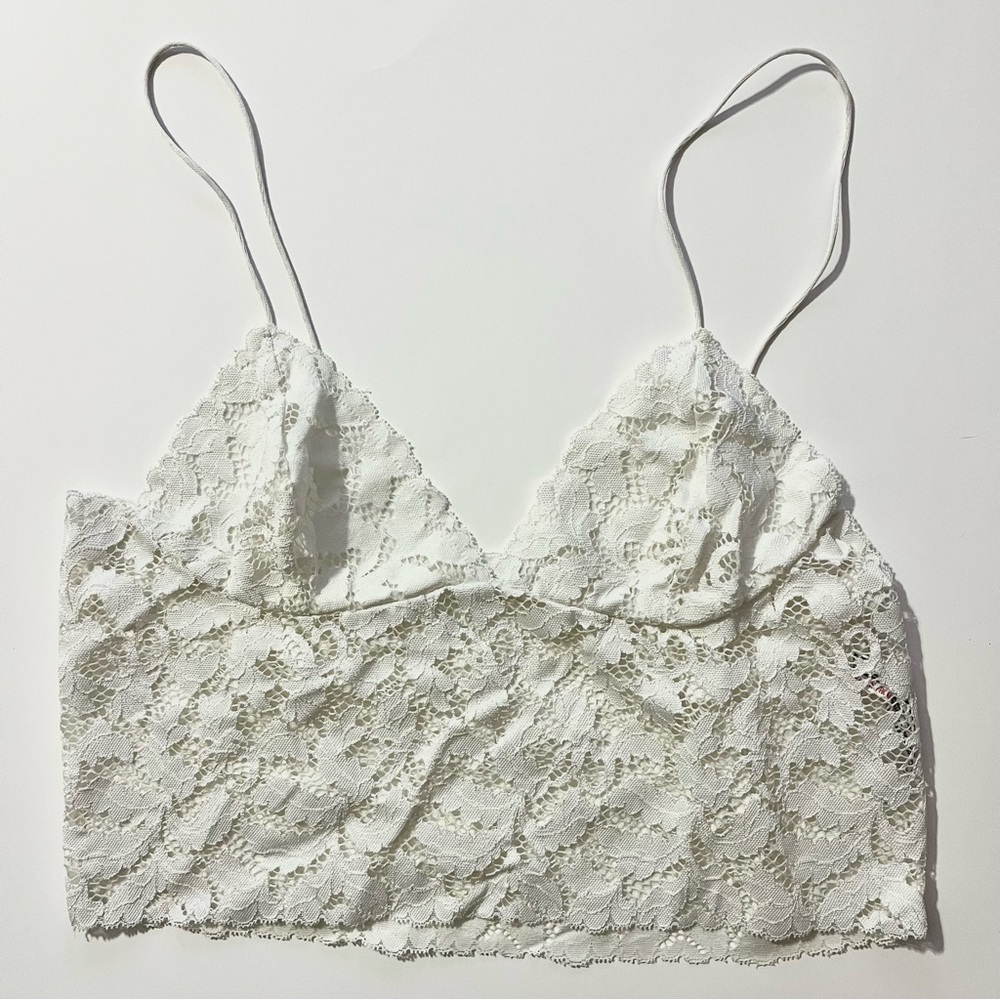 FP White Lace Tank
